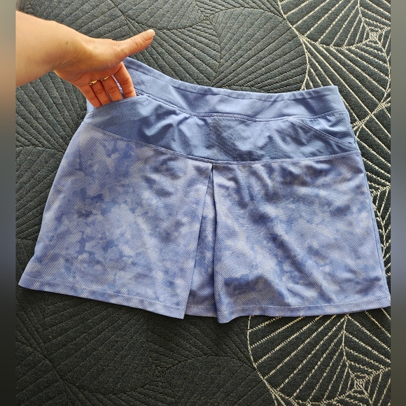 adidas Light Blue Tie-Dye Tennis Skirt - Picture 2 of 8